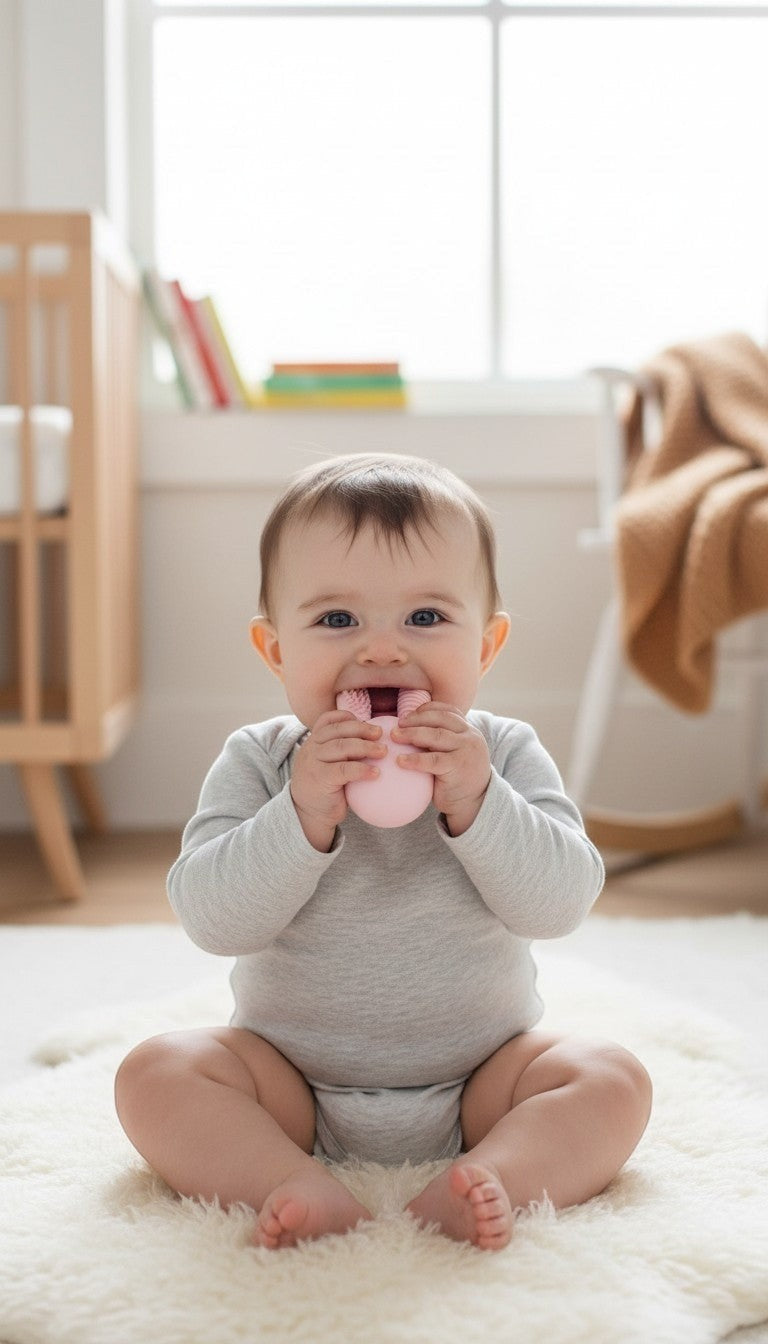Bunny Egg Silicone Teether Sensory Toy