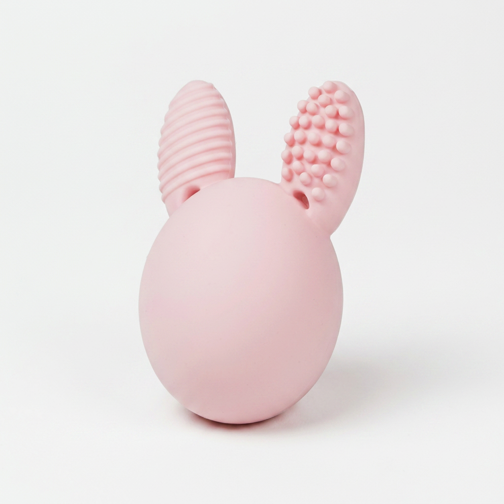 Bunny Egg Silicone Teether Sensory Toy